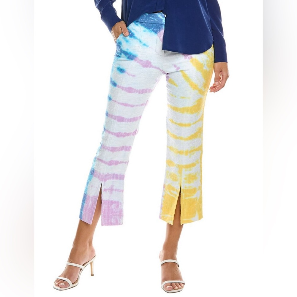NWOT Trina Turk North Beach Tie Dye Cropped Pants in Size 8
